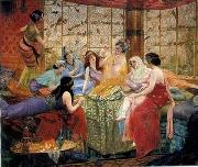 Arab or Arabic people and life. Orientalism oil paintings  227